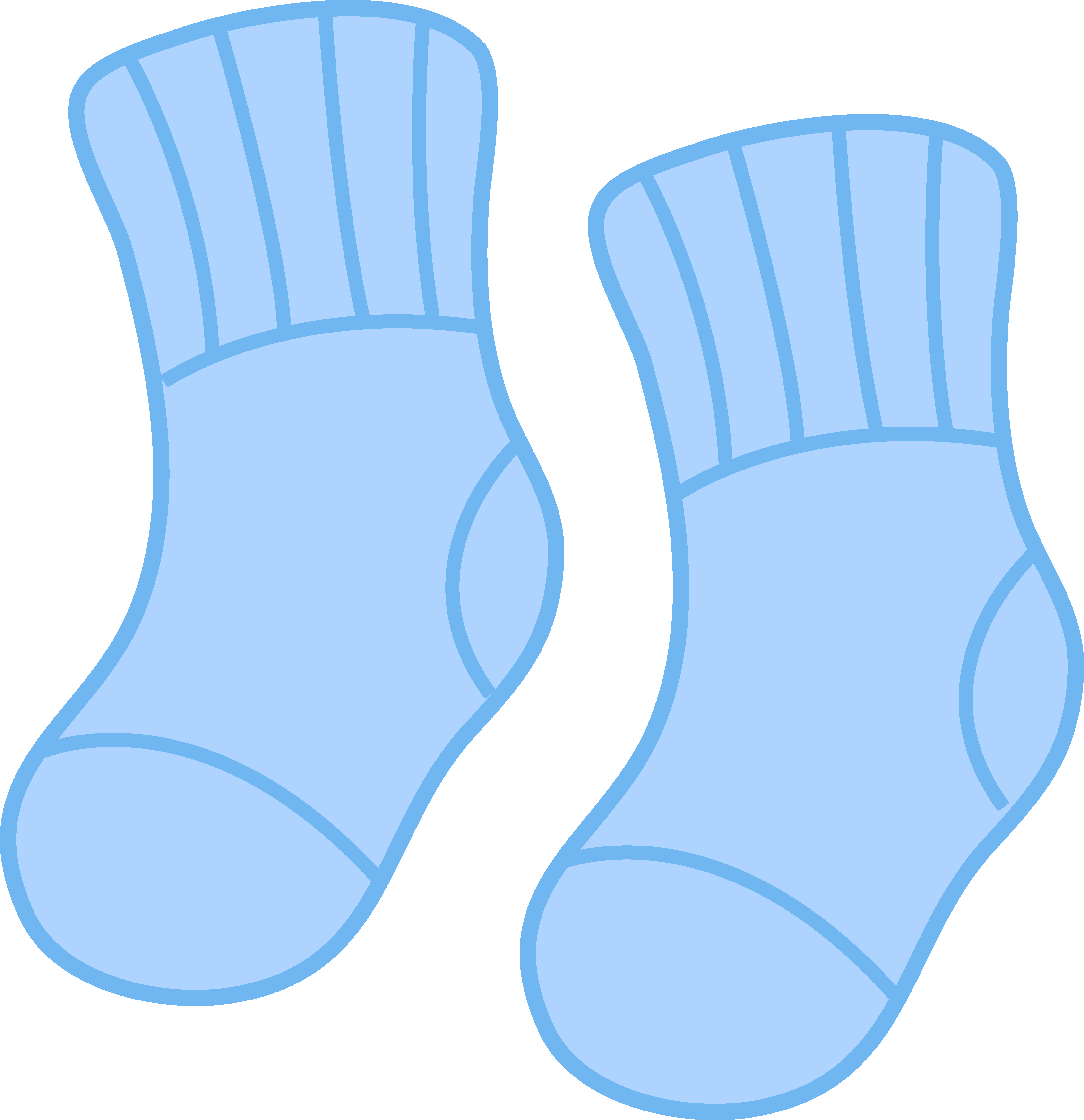 Boy socks and shoes clipart