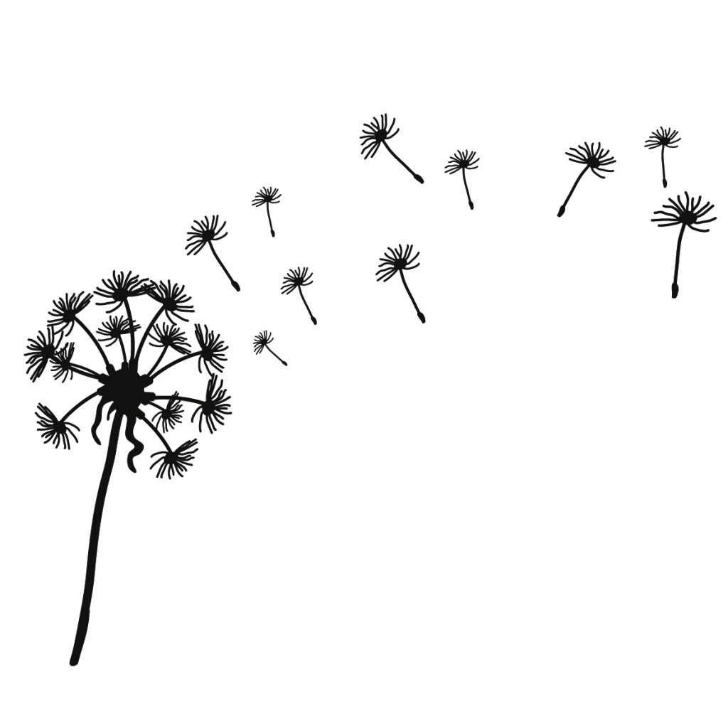 dandelions blowing the wind coloring pages - photo #3