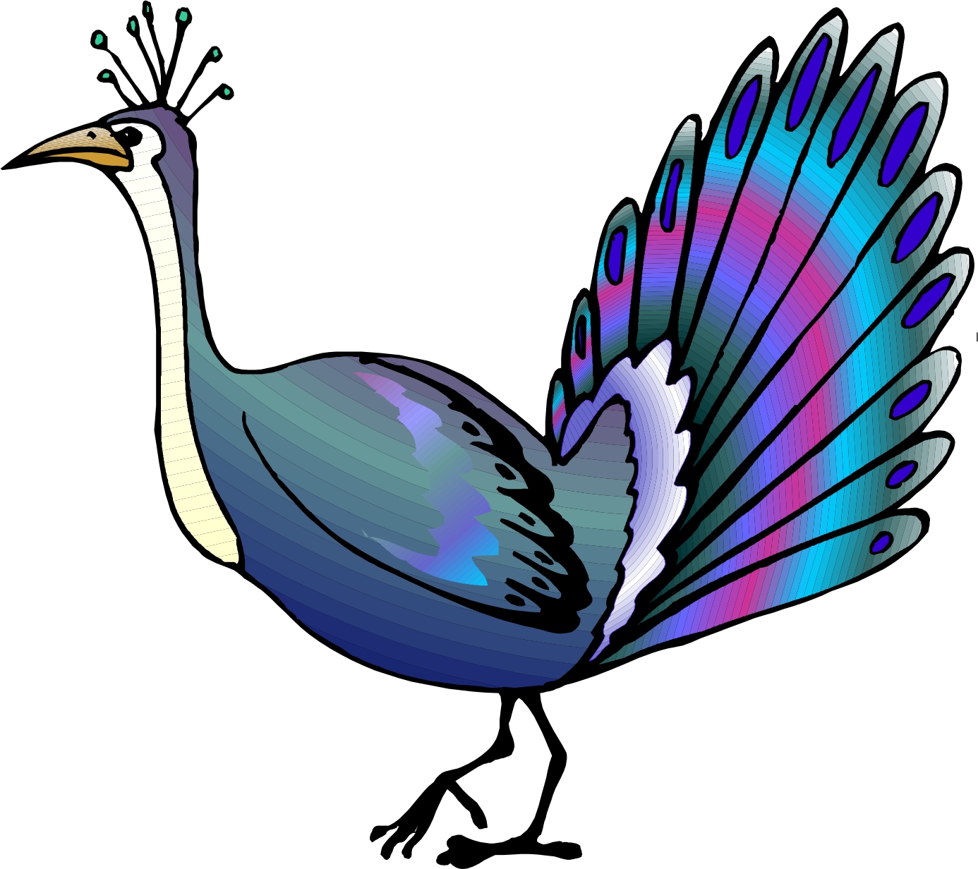 Peacock Cartoon - ClipArt Best