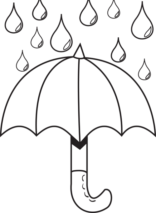 Raindrop Template Printable