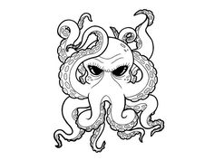 Funny, Octopus and Tattoos and body art