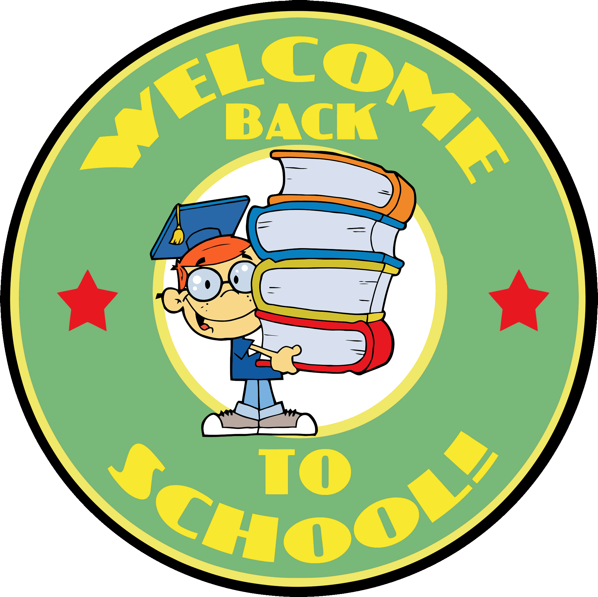 Welcome back to school clip art black and white - dbclipart.com