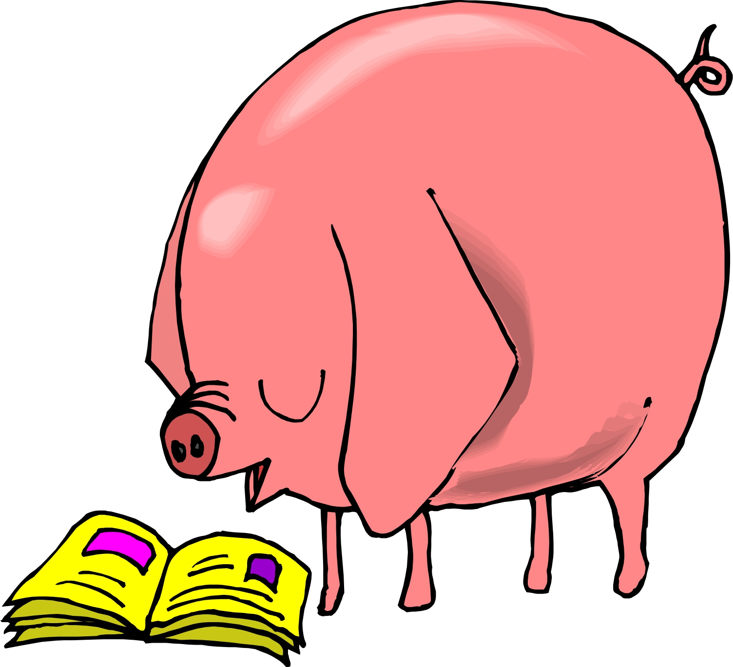 pig picking clip art - photo #5