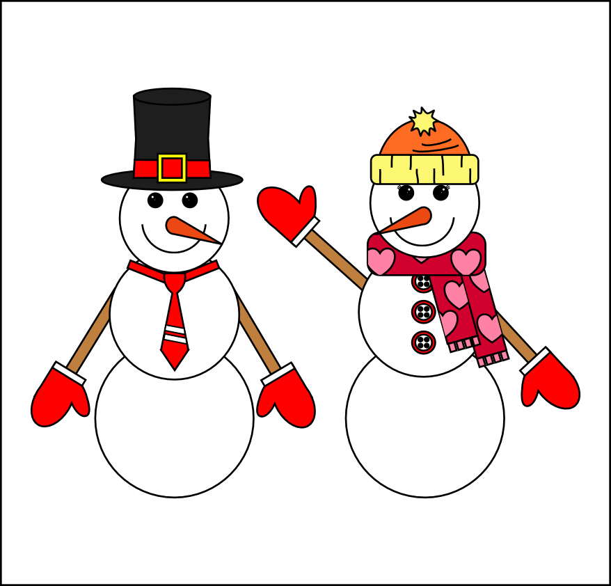 snow woman clipart - photo #1