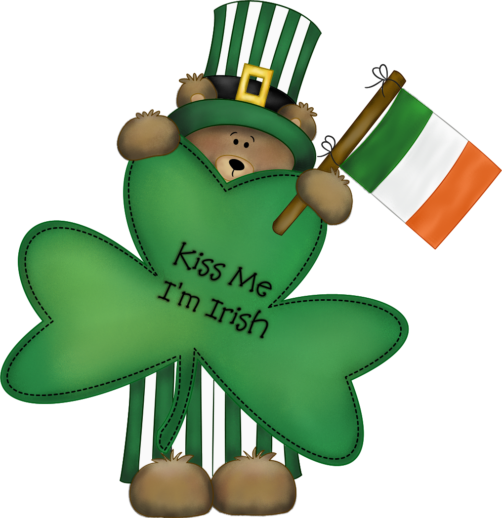 Free Kiss Me Irish Bear Graphic - Transparent PNG files and Paint ...