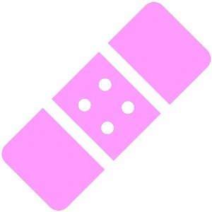 Amazon.com - Band-aid Decal Sticker (Soft Pink, 4 inch)