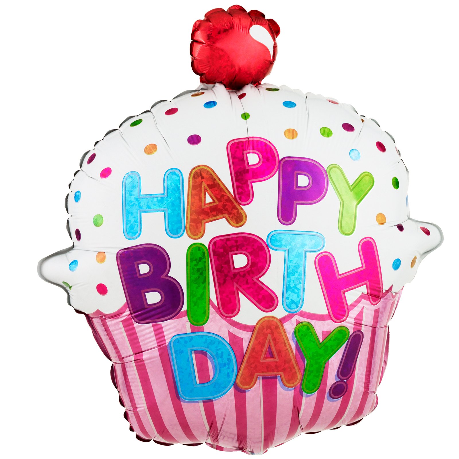 Happy Birthday Pink Cupcake Jumbo Foil Balloon kickin for $5.10 ...