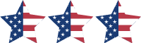 USA Flag Star Border Clip Art, July 4th, Memorial Day or Flag Day ...