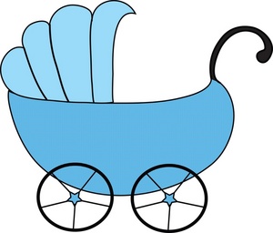 Baby Carriage Clipart Image Blue Baby Carriage | montanaesgr.