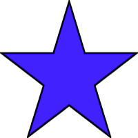Blue Christmas Star Clipart