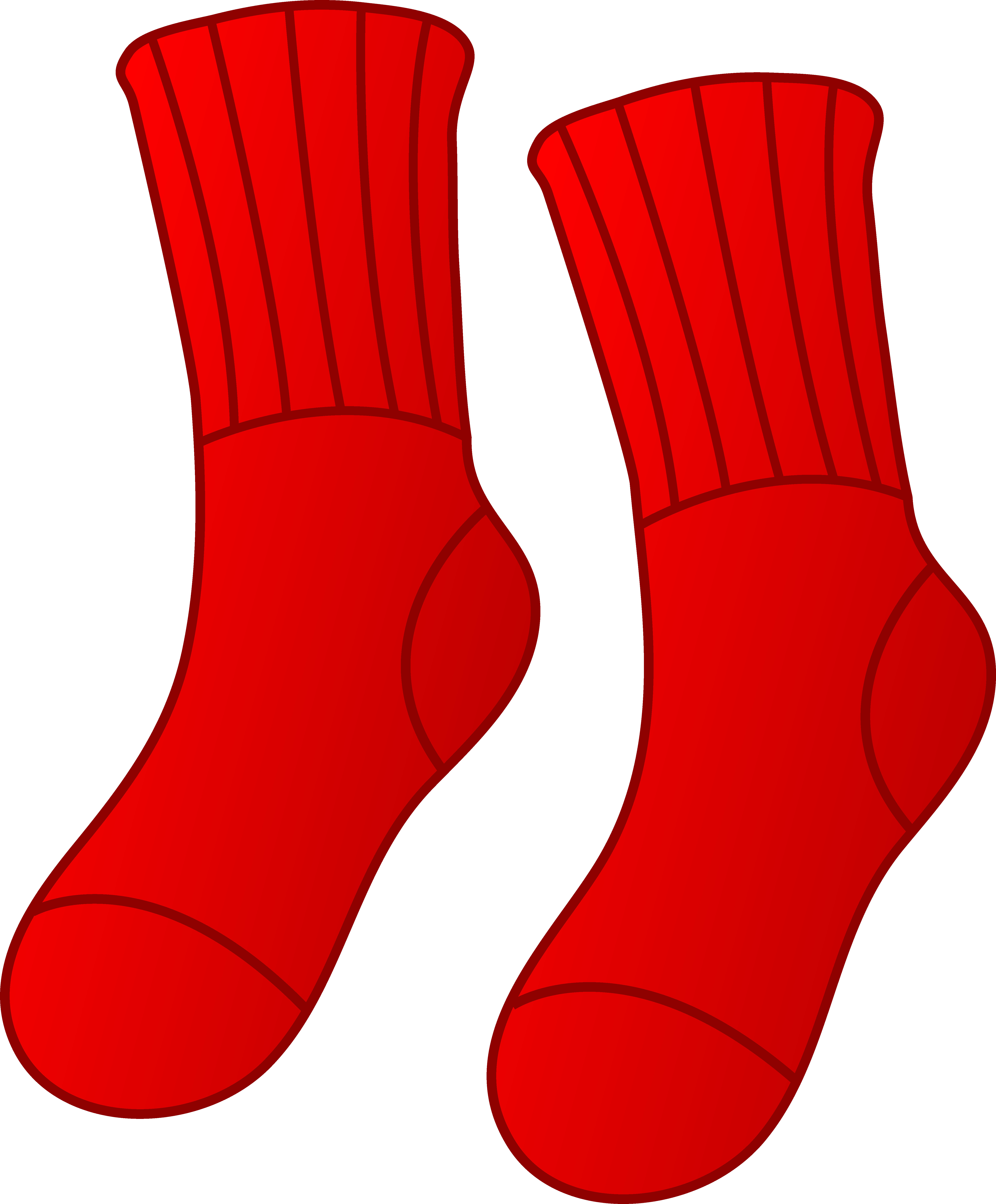 Red socks clip art - ClipartFox