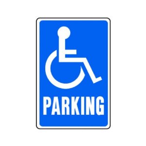 Hy-Ko Handicap Parking Sign - Amazon.
