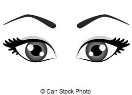 Pair Of Eyes Clipart Black And White