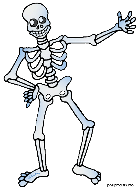 Cute Cartoon Skeleton Clipart