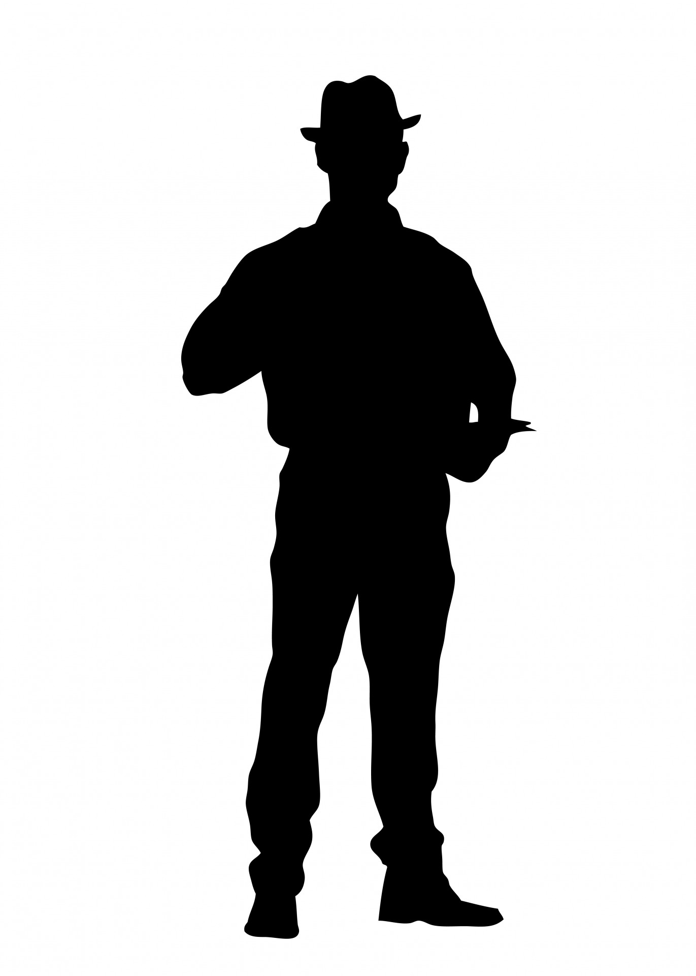 Man Standing Silhouette Free Stock Photo - Public Domain Pictures