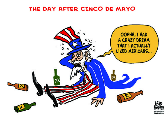 Cartoon: Cinco de Mayo hangover