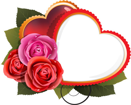 Heart rose border free vector download (10,294 Free vector) for ...