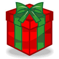 447 views Long christmas present clipart