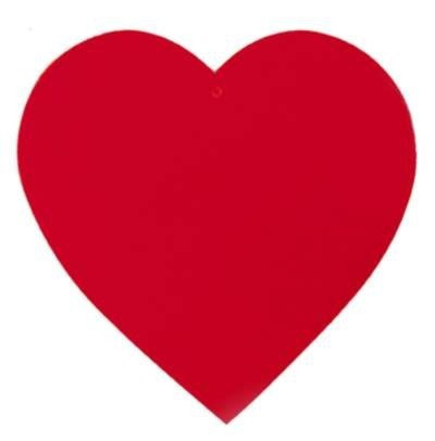 Red Heart Cutout (4 inches) - PartyCheap