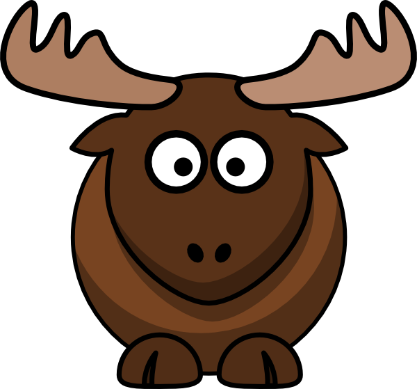 Christmas moose clipart free