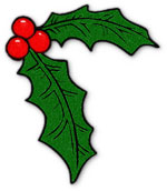 Holly Clipart - Mistletoe Clipart - Christmas Gifs