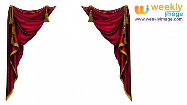 34+ Red Curtains Clipart