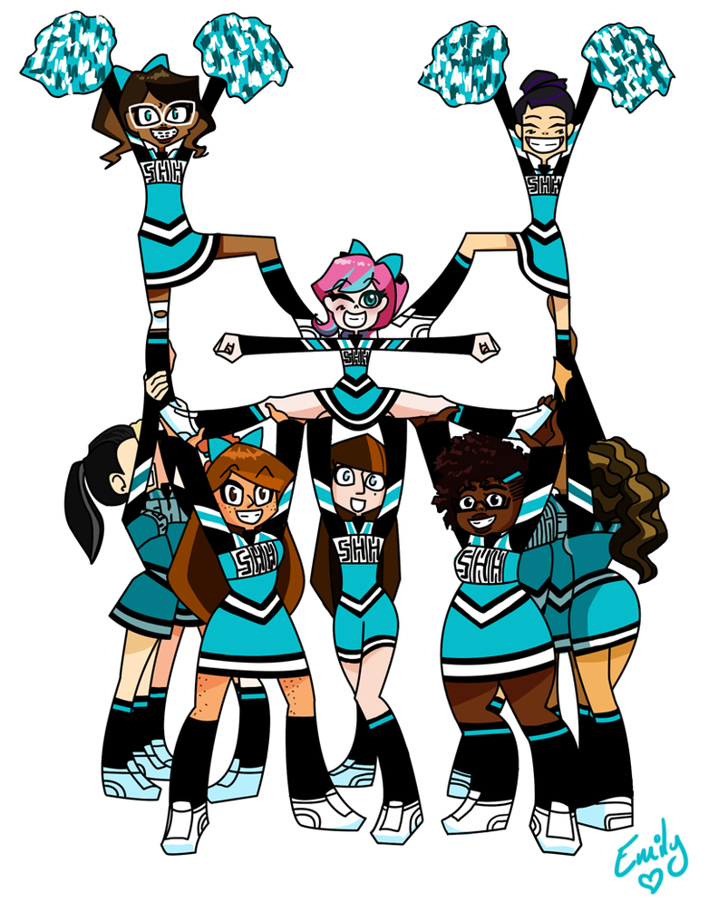 Cartoon Cheerleader Clipart - Tumundografico