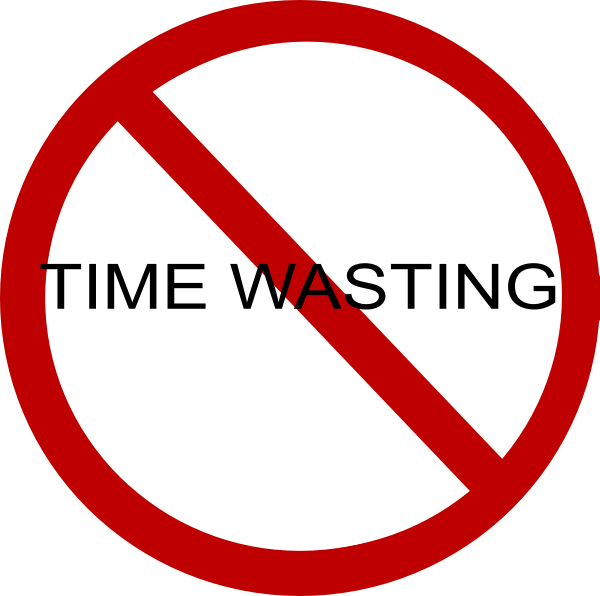 No Time Wasting clip art - vector clip art online, royalty free ...