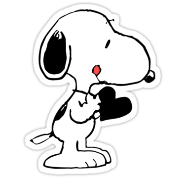 Snoopy's heart " Stickers by CopperChoc | Redbubble