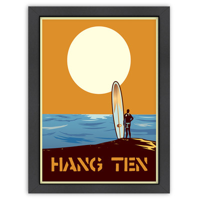 Americanflat Vintage Hang Ten Poster | Wayfair