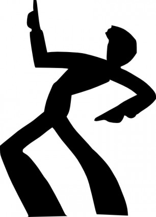 Dancing Man Silhouette clip art Vector clip art - Free vector for ...