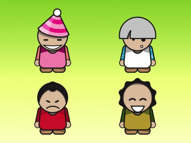 angry Cartoon characters logo vector | Download free Vector