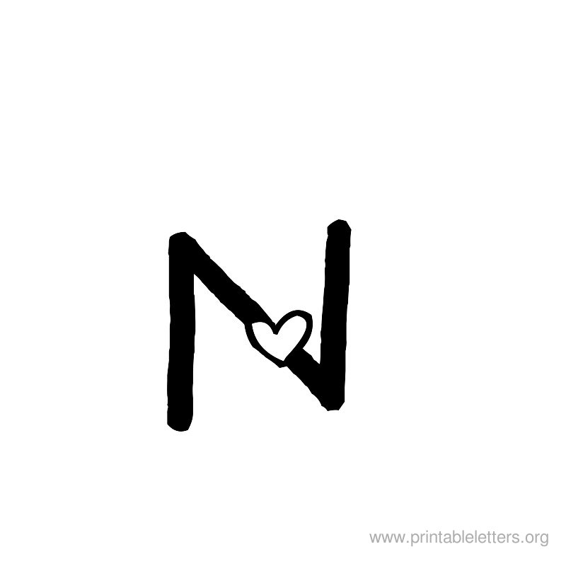 Printable Letters N | Letter N for Kids | Printable Alphabet Letters