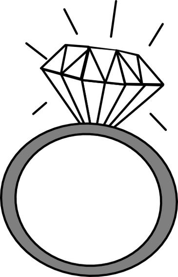 Wedding Ring Clipart On Wedding Ring With Outline Clipart 3 #44164 ...