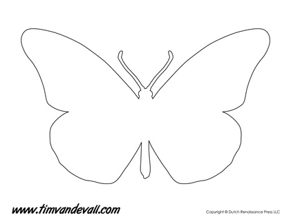 Printable Butterfly Templates and Butterfly Shapes