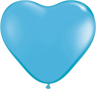 6" Mini Heart Shape Latex Balloons-Air Fill Only