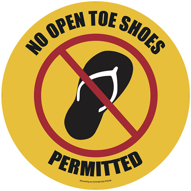 No Open Shoes Permitted Floor Sign - ClipArt Best - ClipArt Best