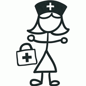 Stick Figure Nurse Clipart