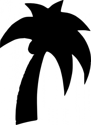 Shapes Palm Tree clip art vector, free vectors