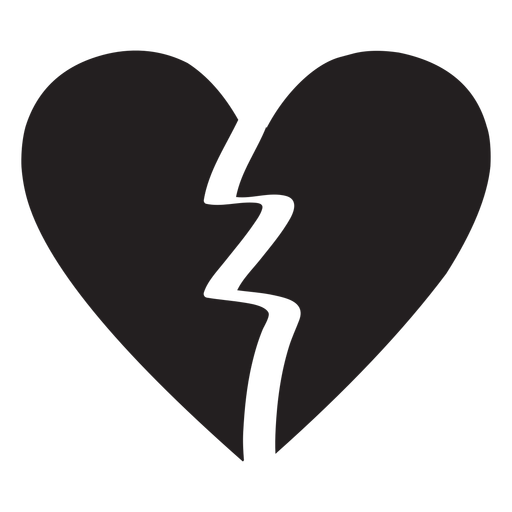 Heart logo broken heart - Transparent PNG/SVG