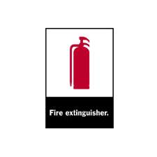 Brady ANSI Z535 Fire Extinguisher with Pictogram Signs - Fisher ...