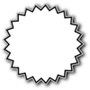 Noonespillow Basic Starburst Badge clip art - vector clip art ...