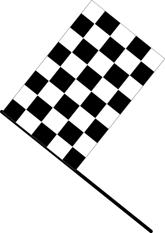 Checkered flag Free Vector