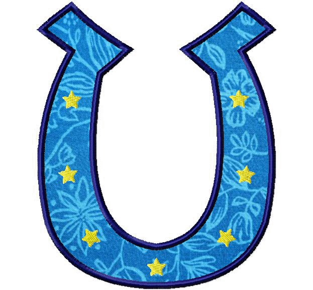 Free Applique Horseshoe - Free Embroidery Designs Daily