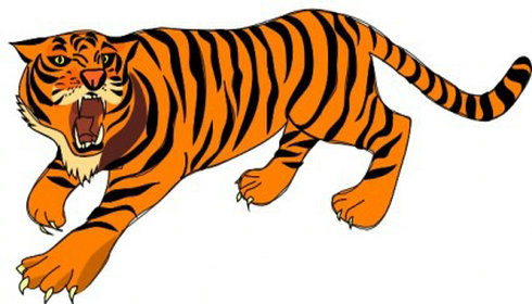 Tiger Clip Art 4 | Free Vector Download - Graphics,
