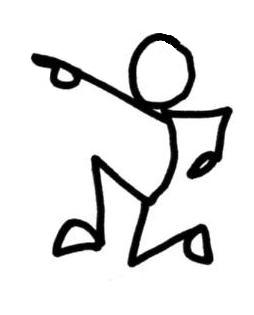 Dancing Stick Figure Clipart