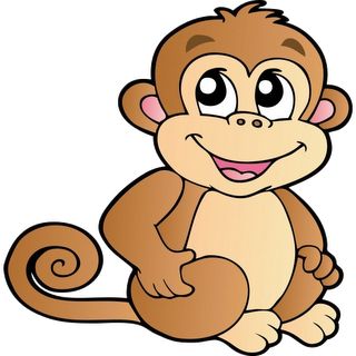 Happy Birthday: Cartoon Monkey Card