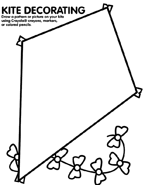 kite clip art outline - photo #14