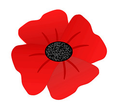 Red poppy flower clip art 8cm - Free Clipart Images