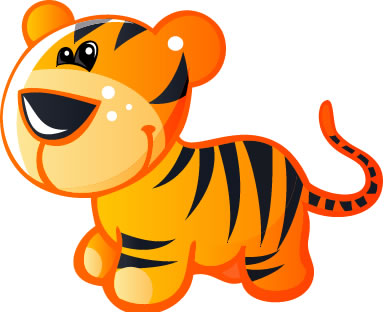 Cartoon Baby Tiger